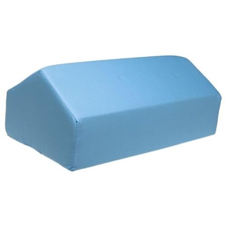 Duro-Med Elevating Leg Rest with Blue Polyester-Cotton Cover - 17 x 10 x 7 Inch 555-8080-0121